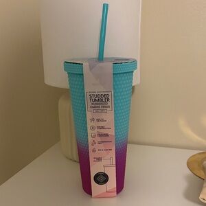 Manna Studded Ombre Tumbler with Straw